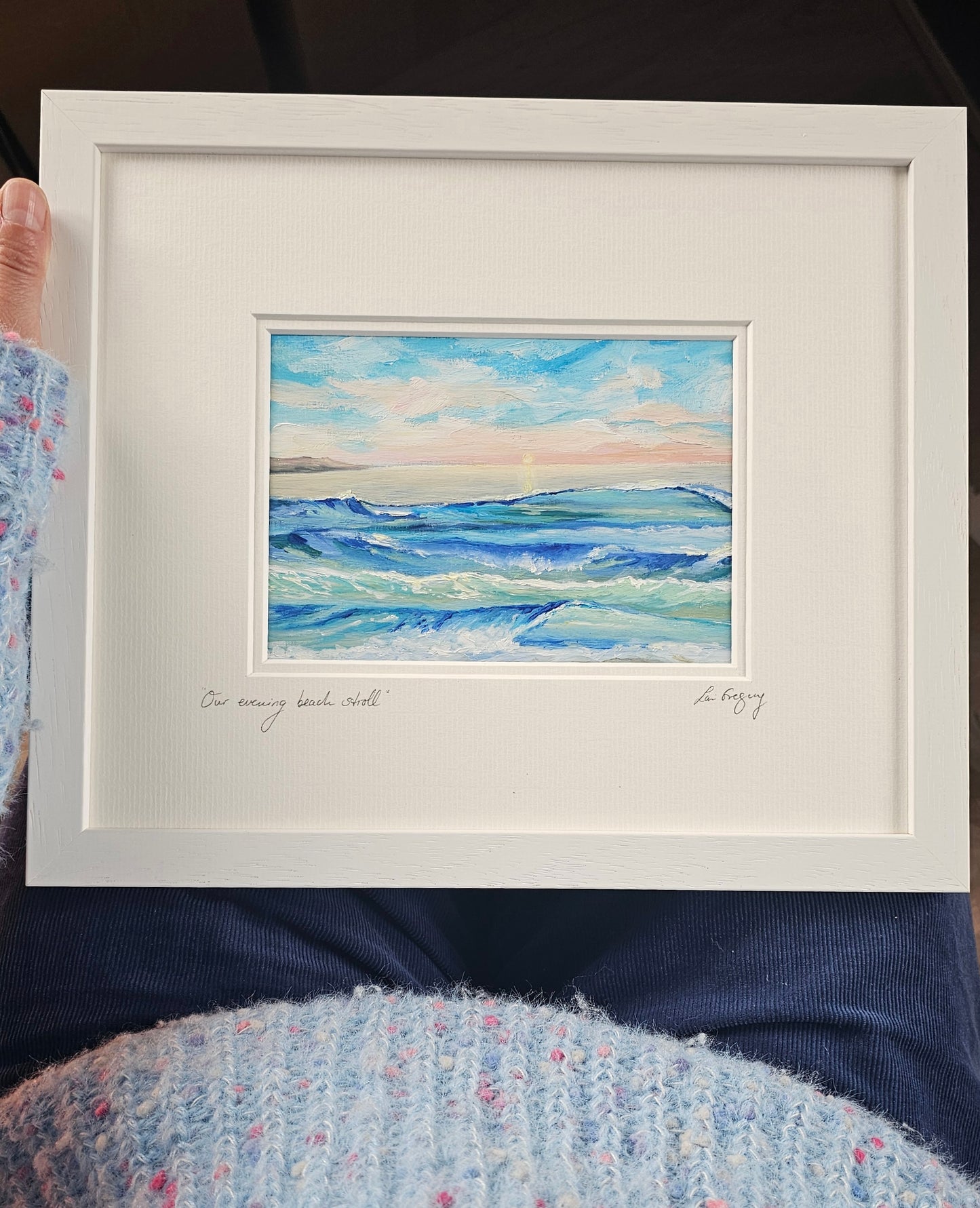 " our evening beach stroll "