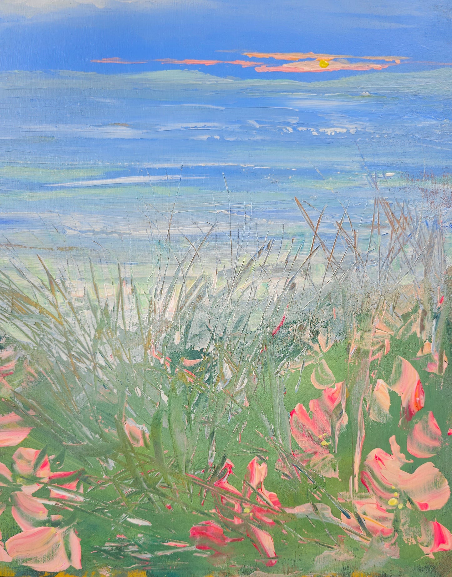 " a flush of coastal pink "