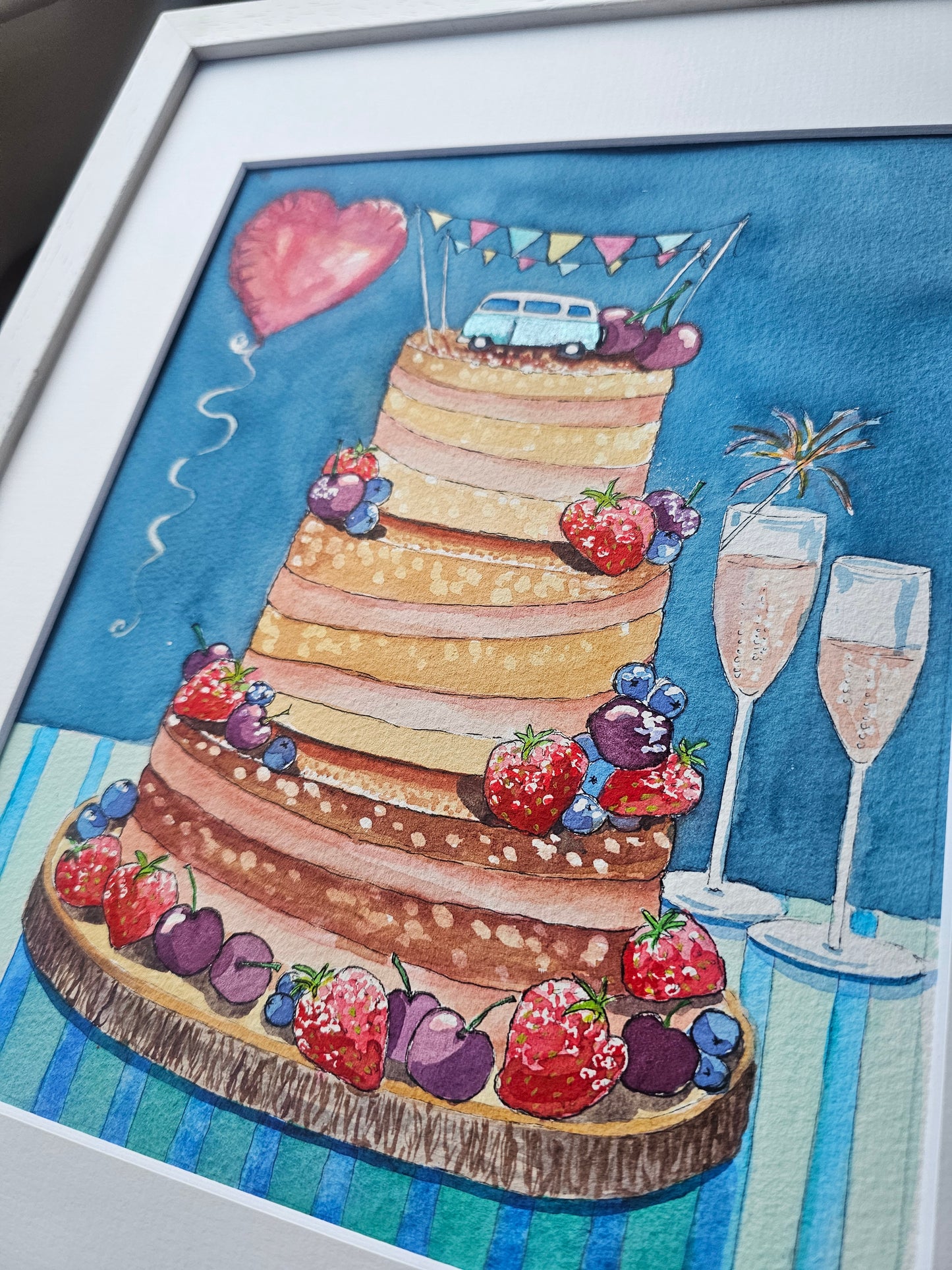 " time for cake & bubbles "