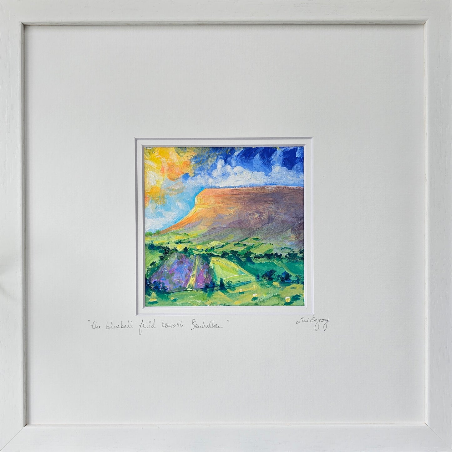 " the bluebell field beneath Benbulben "