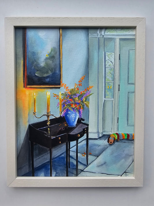 " the soft glow of candlelight "