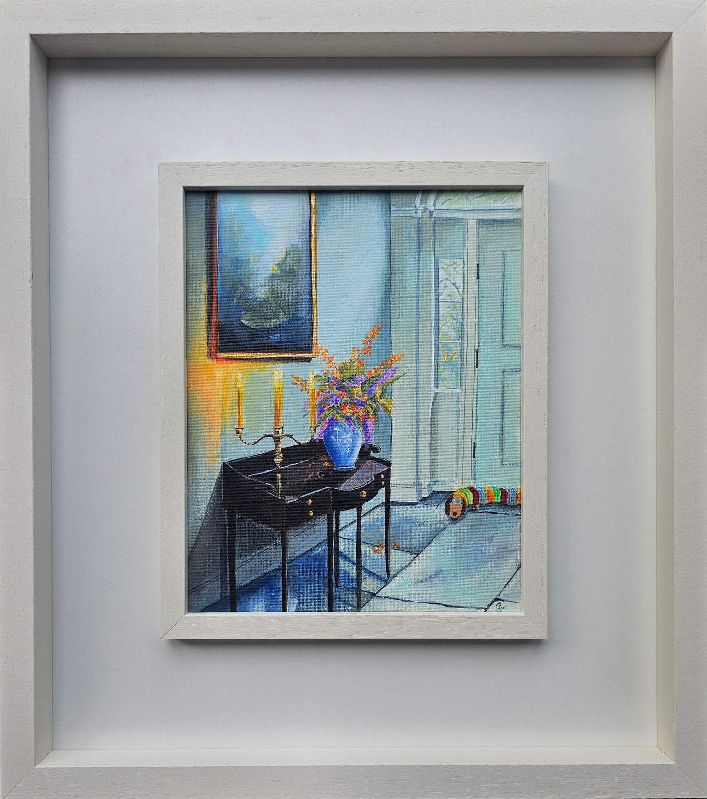 " the soft glow of candlelight "
