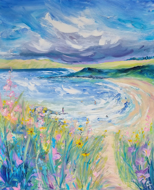 " a blustery Summers day"