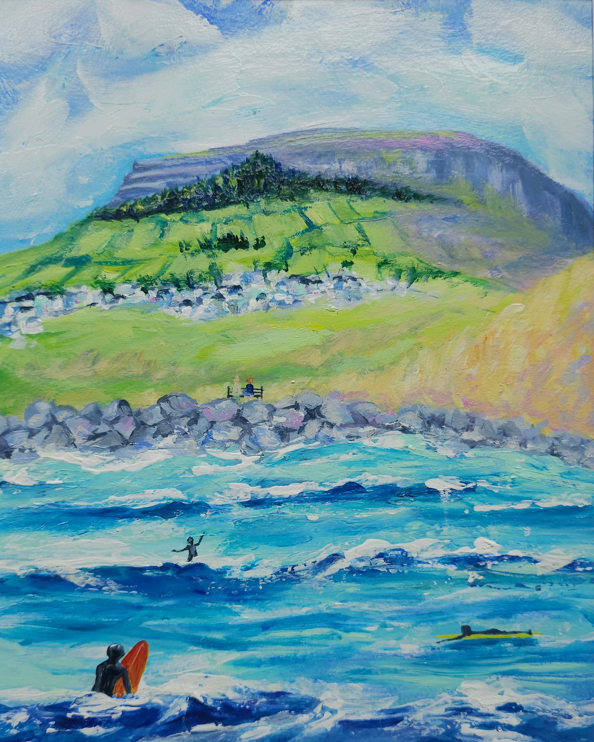 " high tide at Strandhill"